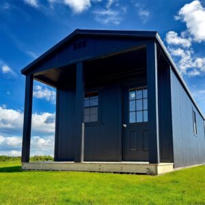 12x32 black cabin